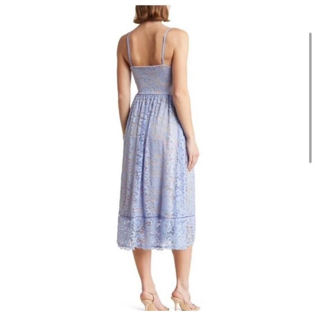 Sz M - NSR lace illusion midi‎ dress - Picture 3 of 9